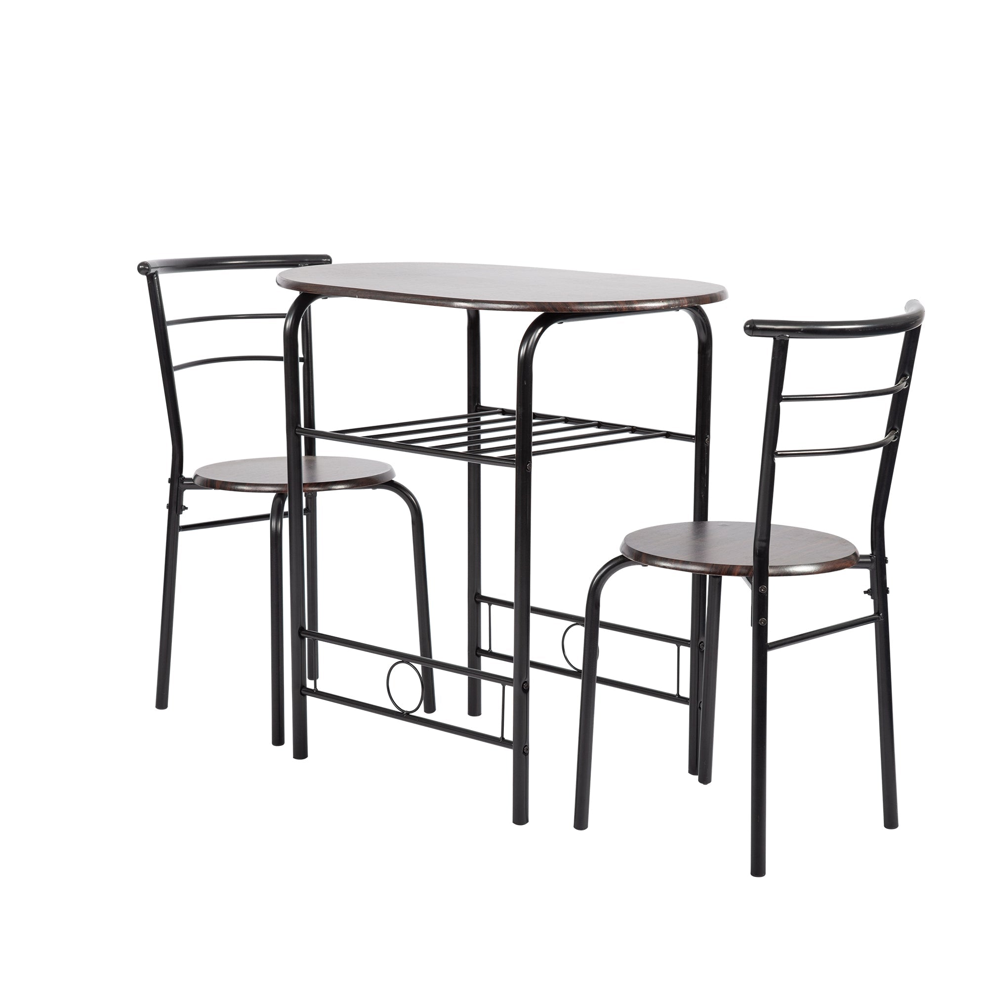 3-Piece Round Table und Stuhl Set für Küche Esszimmer