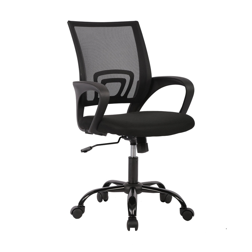 Ergonomic Office Chair - Mesh Desk Task Computer Swivel Chair mit Lumbar-Unterstützung, moderne Führungs verstellbar