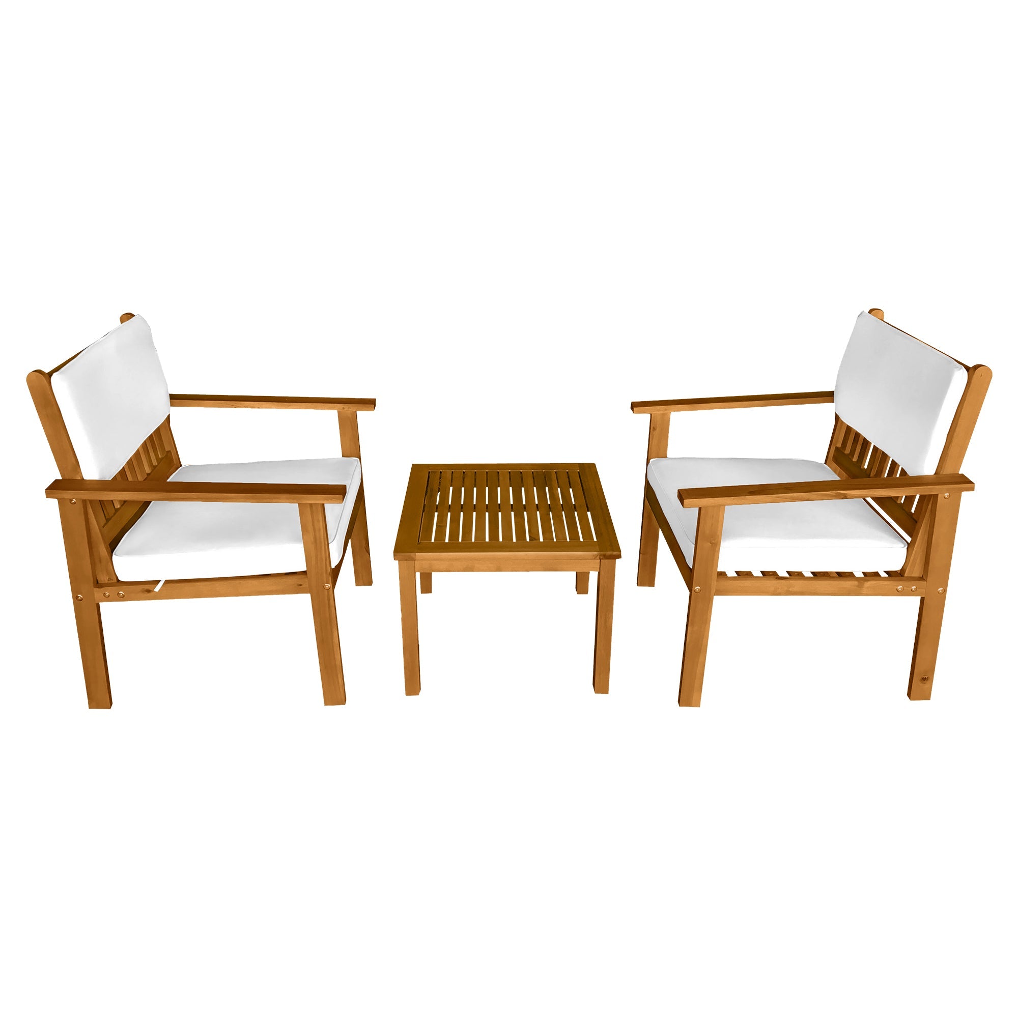 3-Stück Patio Bistro Set Patio Möbel Outdoor Tisch Stuhl Set