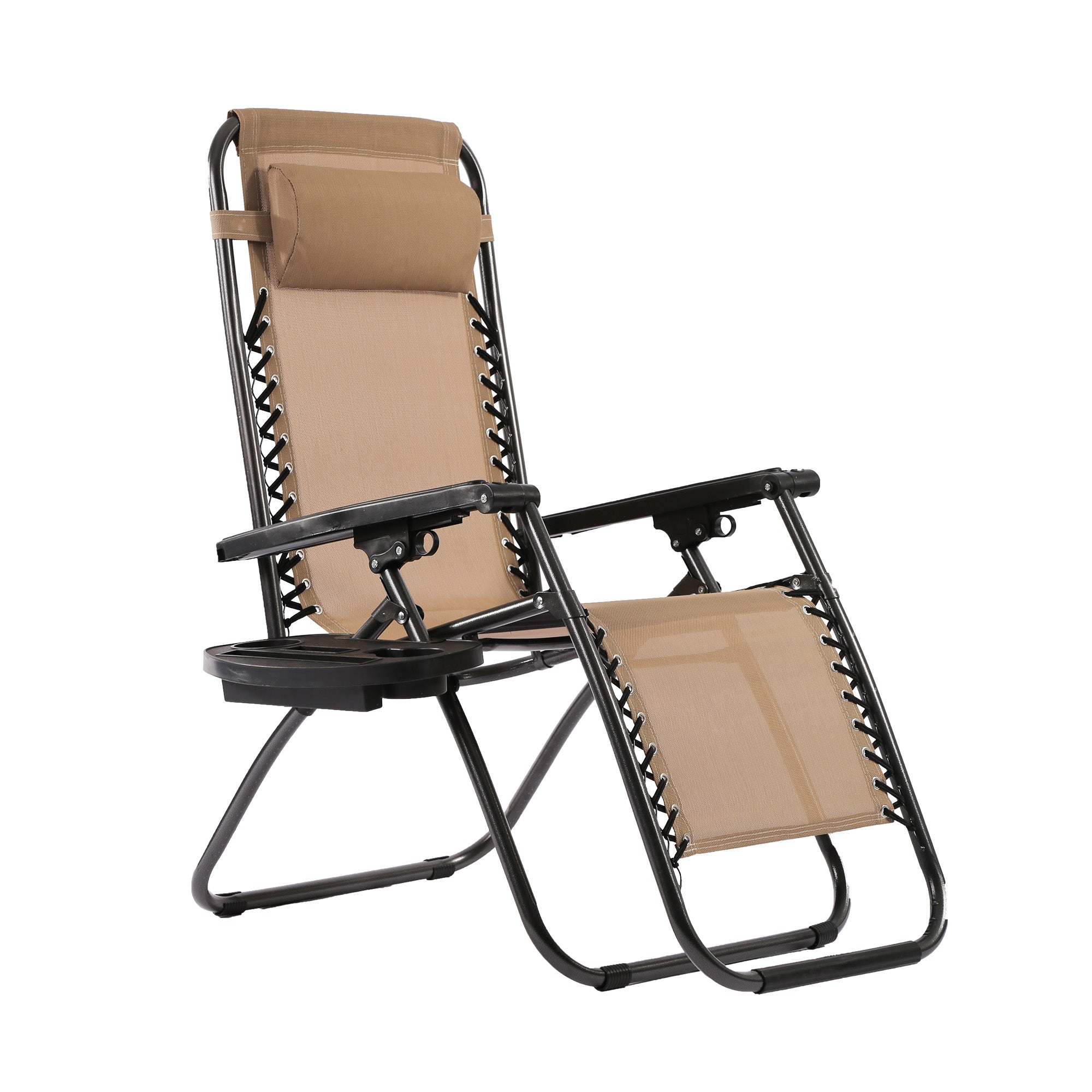 Zero Gravity Lawn Lounge Chair Patio Set von 2
