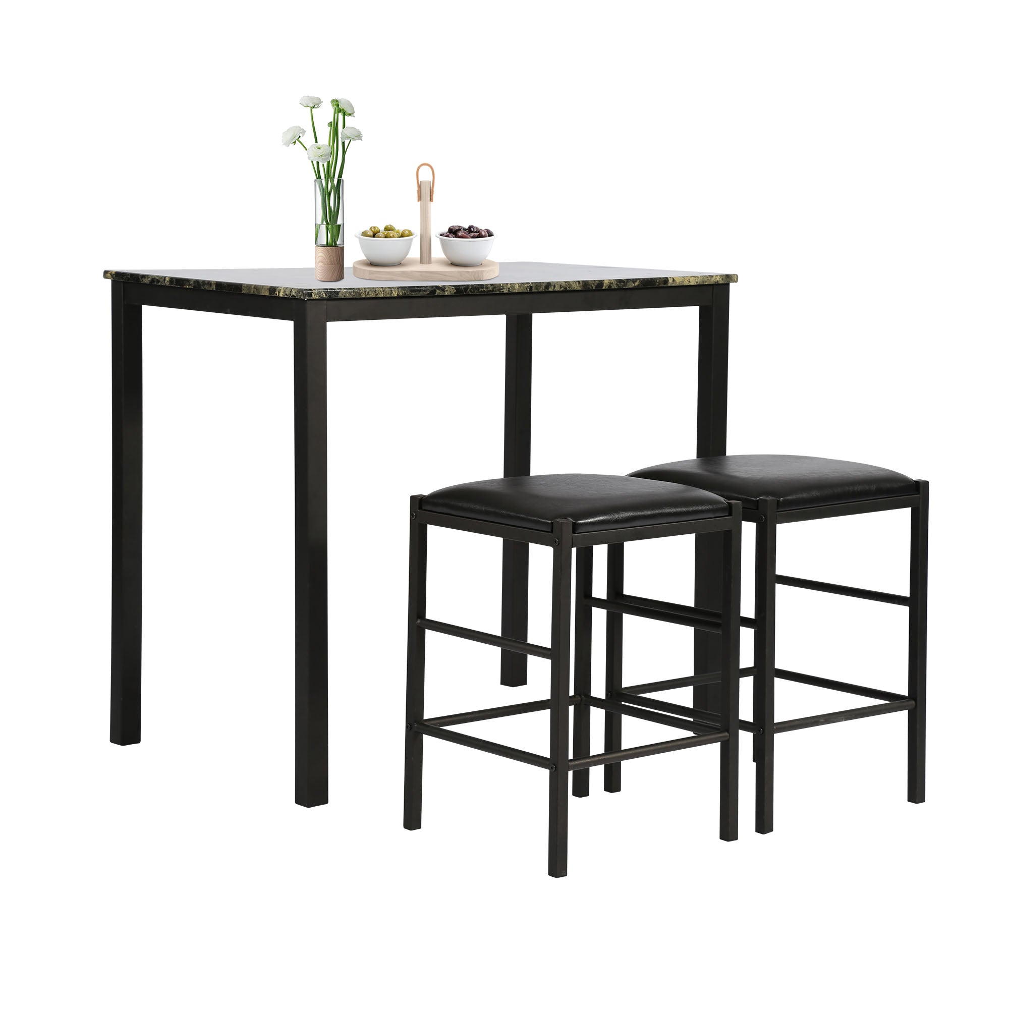 Marmor Rechteckiges Frühstück Holz Tisch Esszimmer