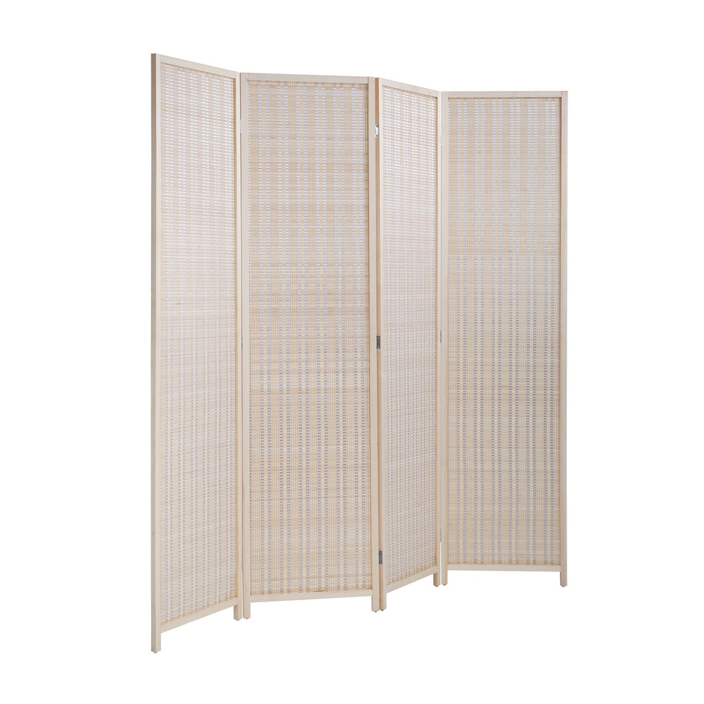 Bambus 4 Panel Privacy Wall Divider Wood Wohnzimmer