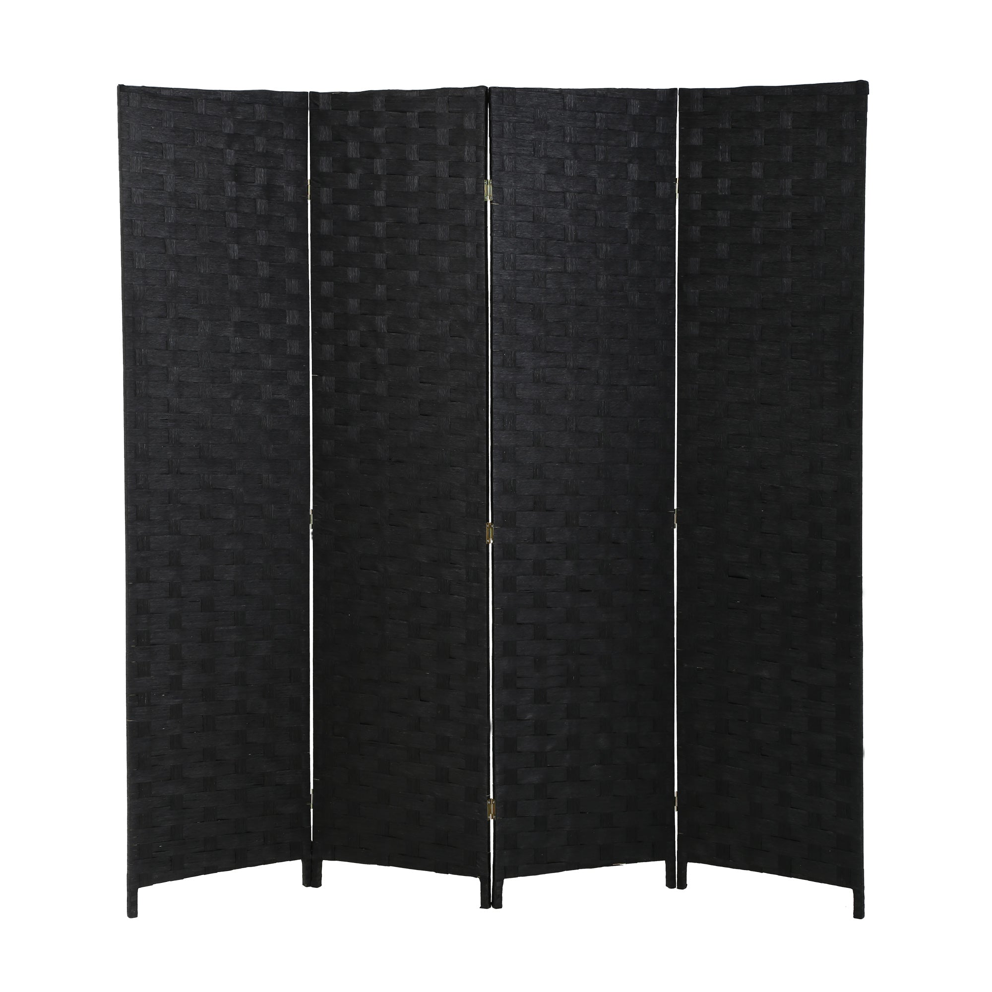 Hand-Woven Design Indoor Faltbares Holz Mesh Zimmerteiler