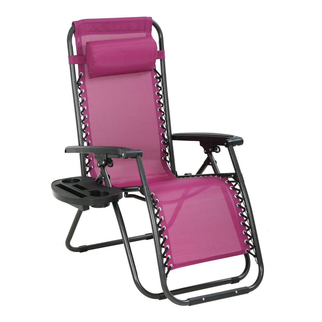 Zero Gravity Lawn Lounge Chair Patio Set von 2