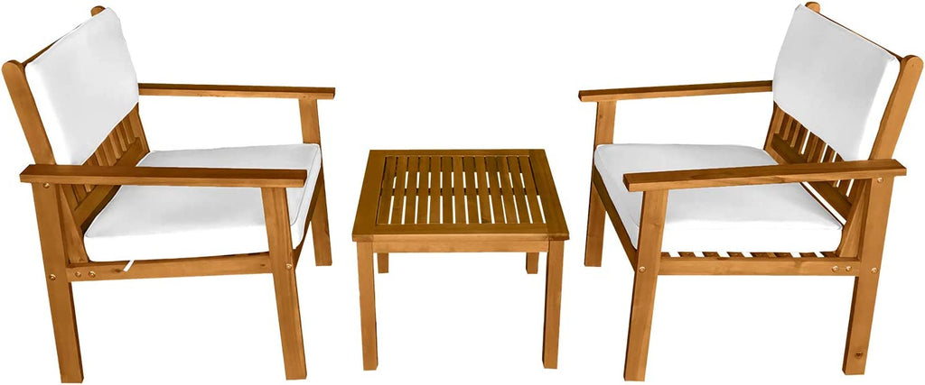 3-Stück Patio Bistro Set Patio Möbel Outdoor Tisch Stuhl Set