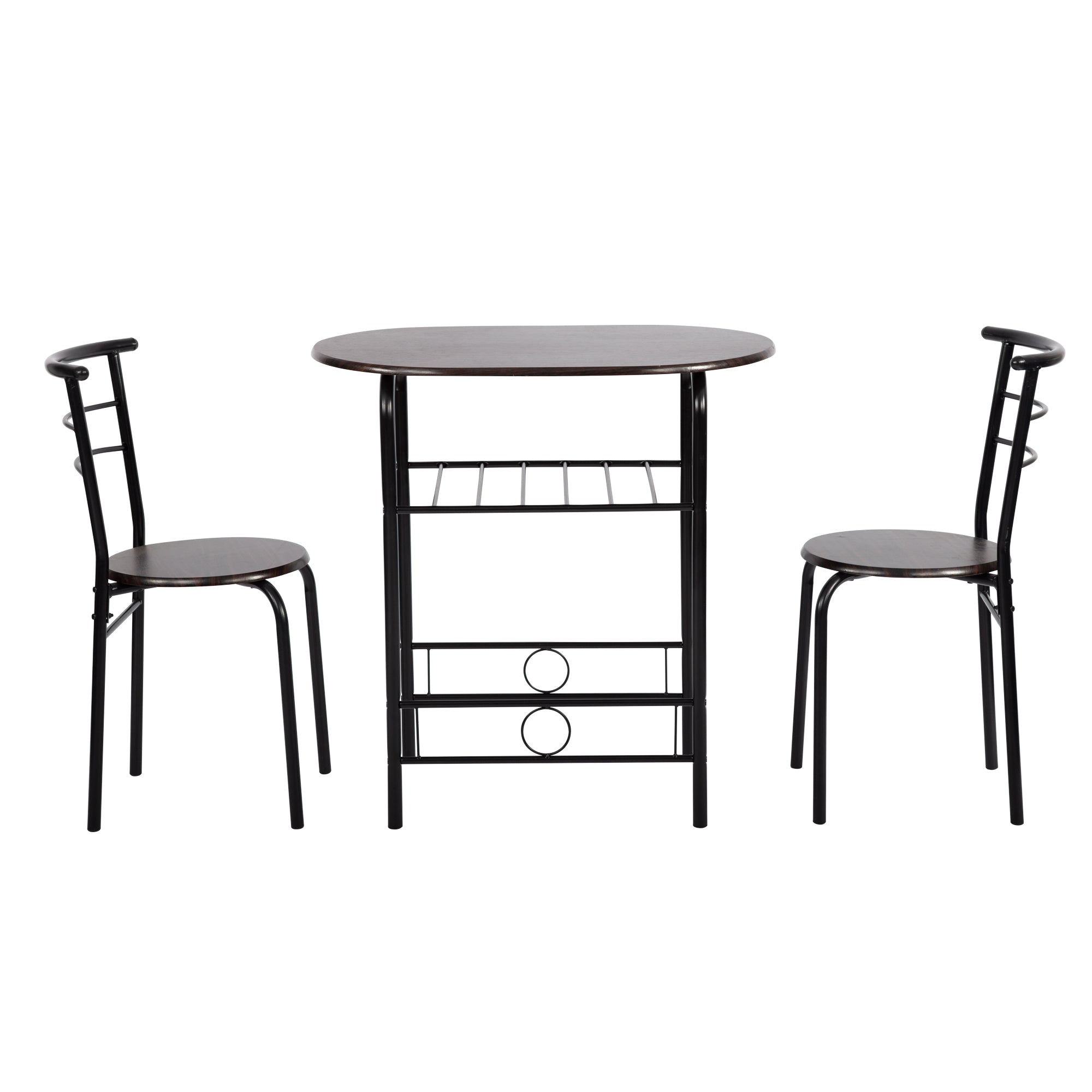 3-Piece Round Table und Stuhl Set für Küche Esszimmer