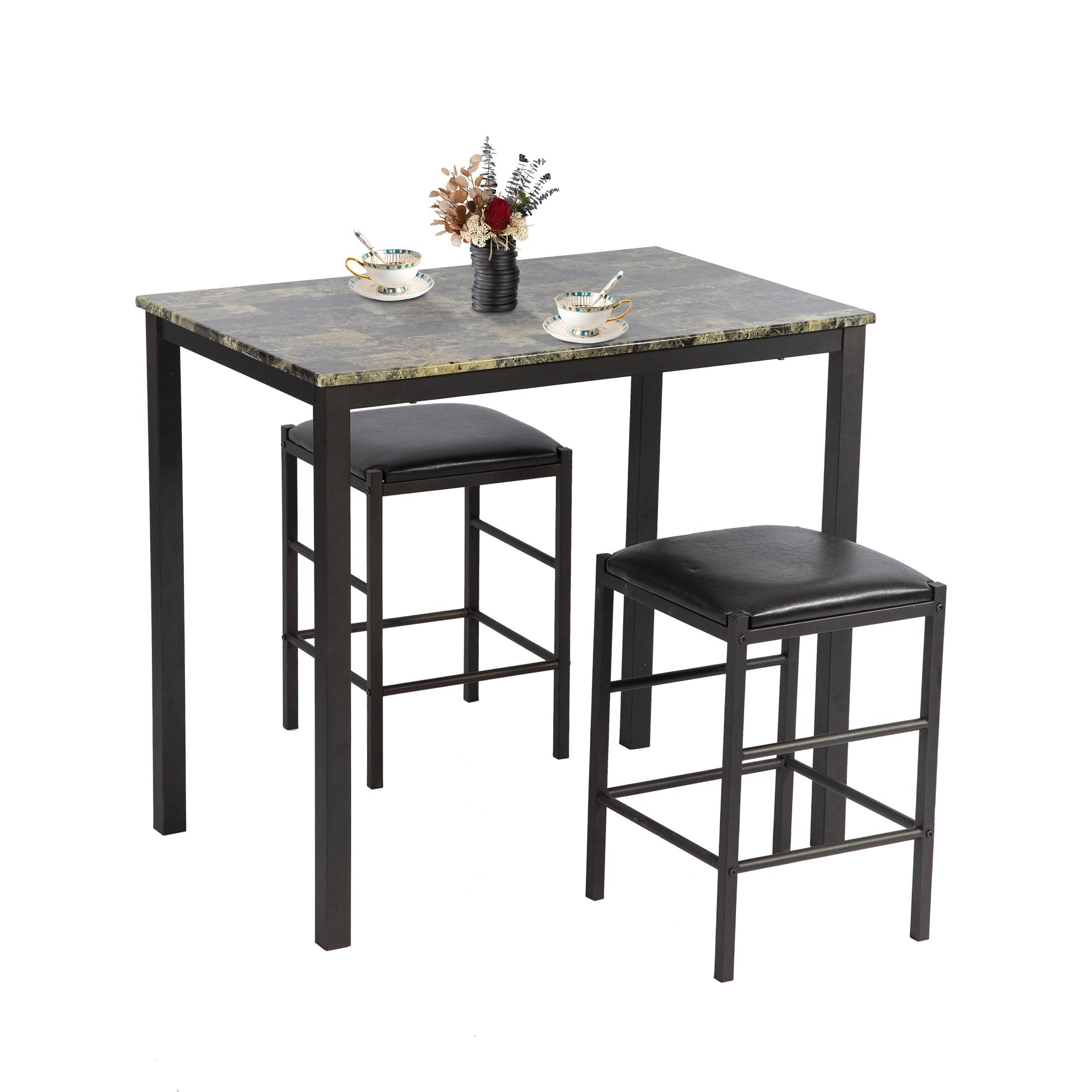 Marmor Rechteckiges Frühstück Holz Tisch Esszimmer