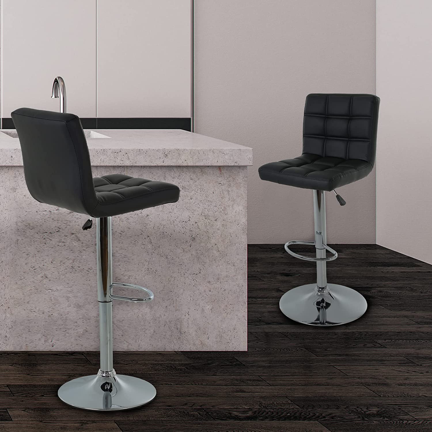 Modernes Swivel Bar Hocker Set von 2