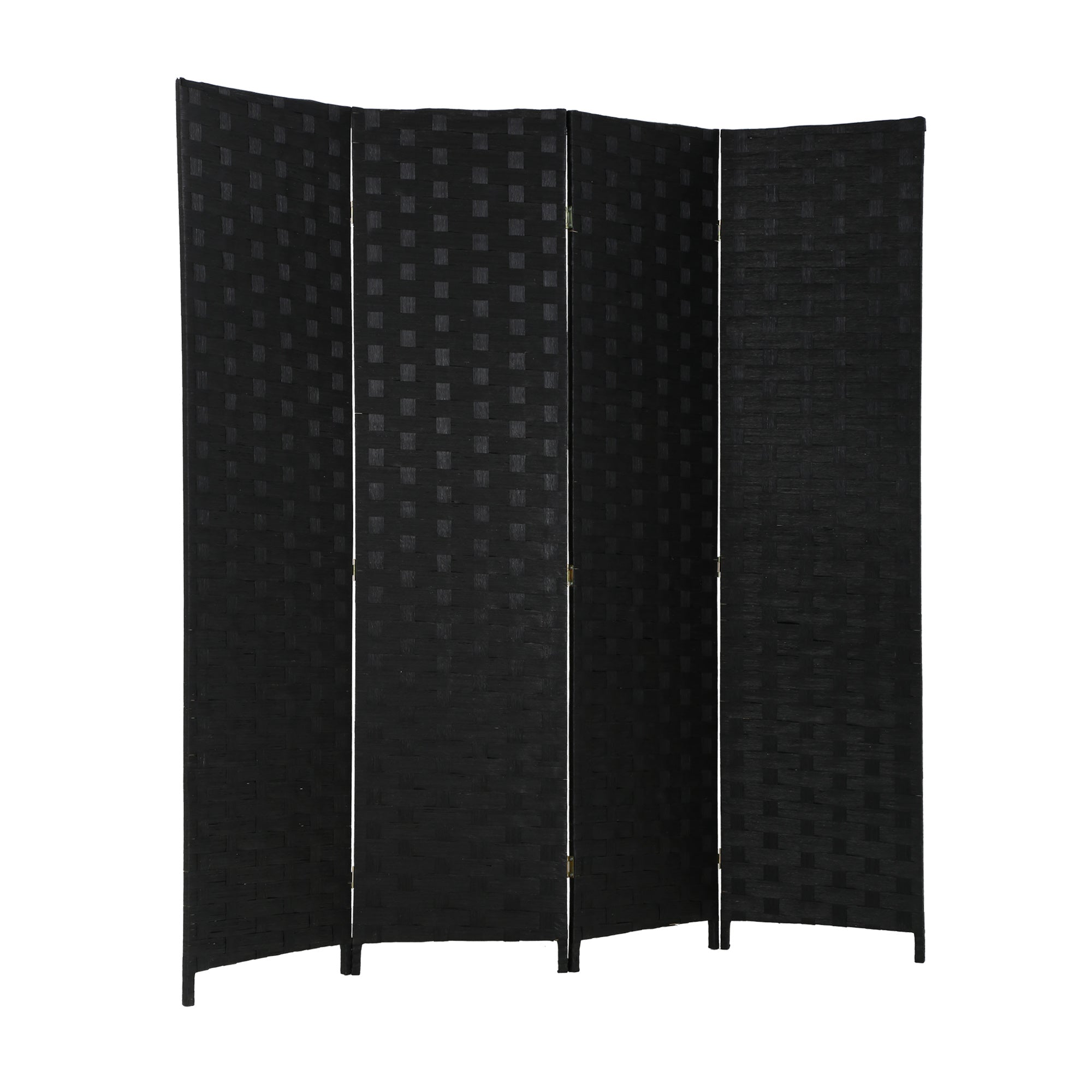 Hand-Woven Design Indoor Faltbares Holz Mesh Zimmerteiler