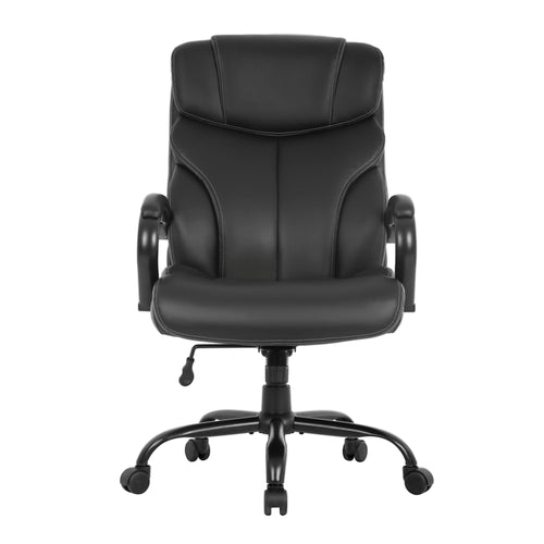 Breitsitz-Schreibtischstuhl mit Lumbar-Stützarmen