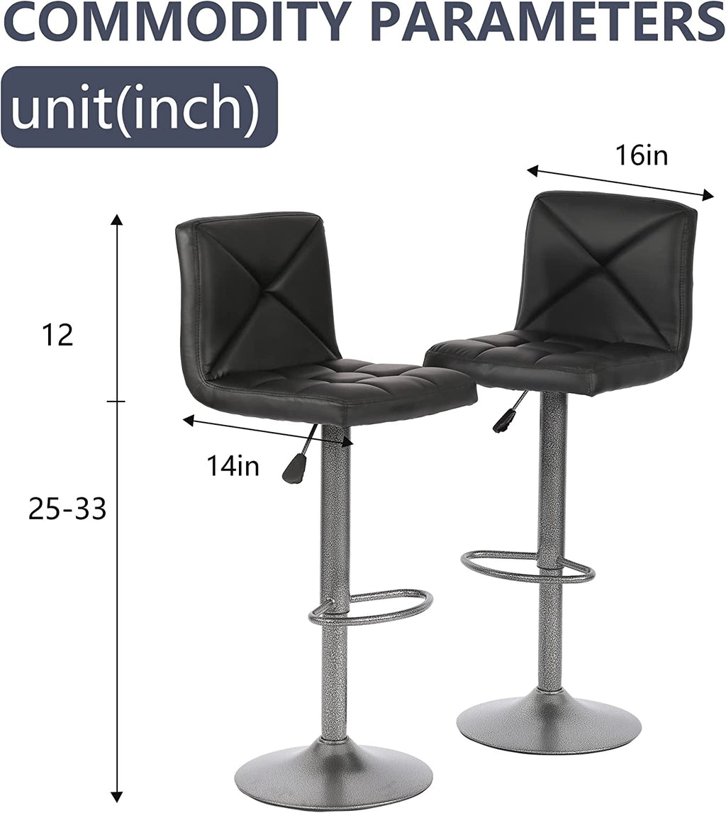 PU Leder Swivel Barshocker Set von 2