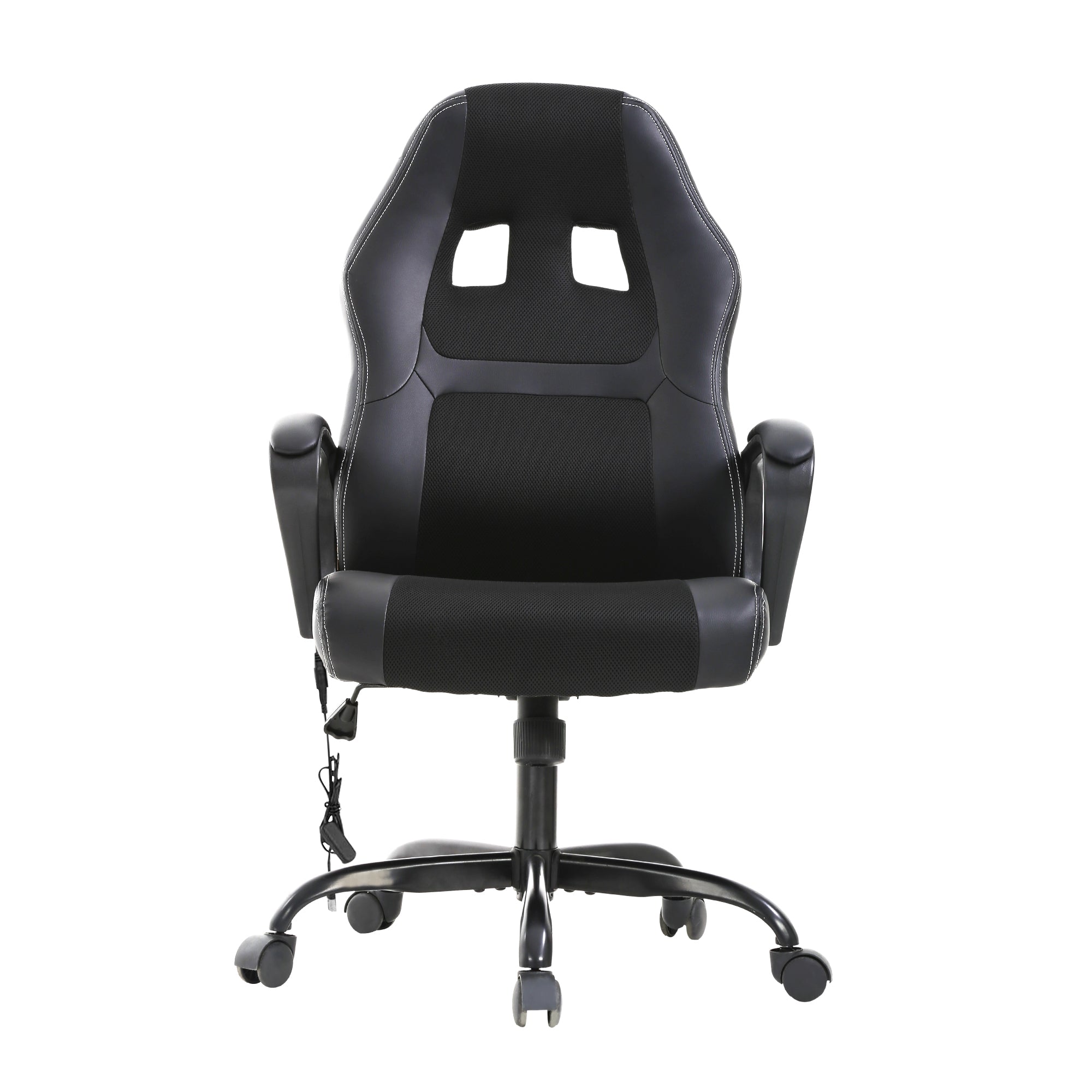 Verstellbare PU Lumbal Massage Support Leder Racing Chair