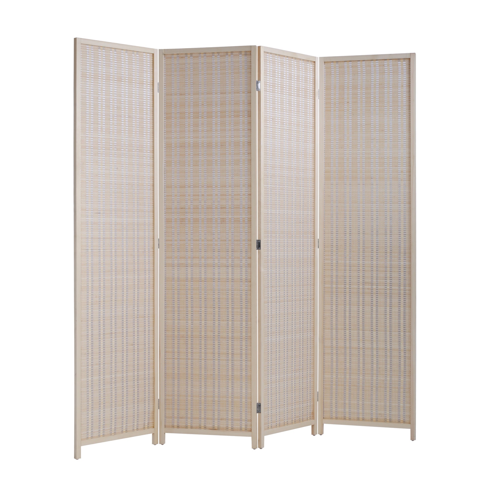 Bambus 4 Panel Privacy Wall Divider Wood Wohnzimmer