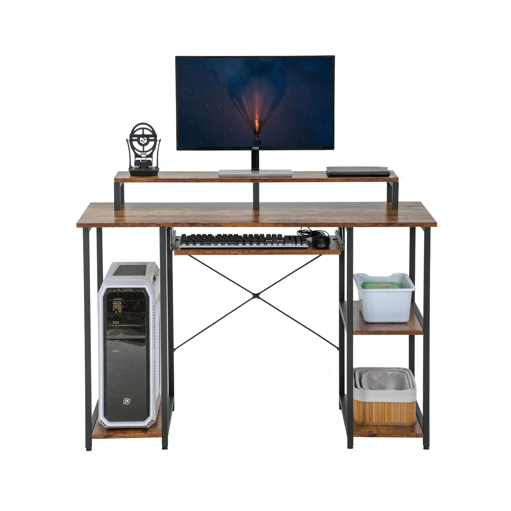 46' Gaming Storage Regale Schreibtisch
