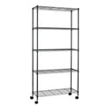 5 Stufendraht-Metallregale mit Rädern