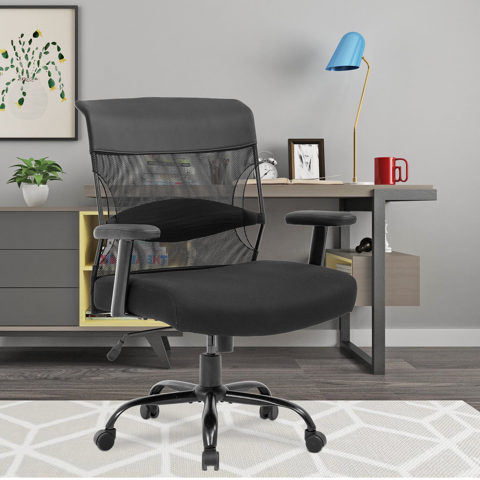 Breitsitziger Ergonomischer Computerstuhl