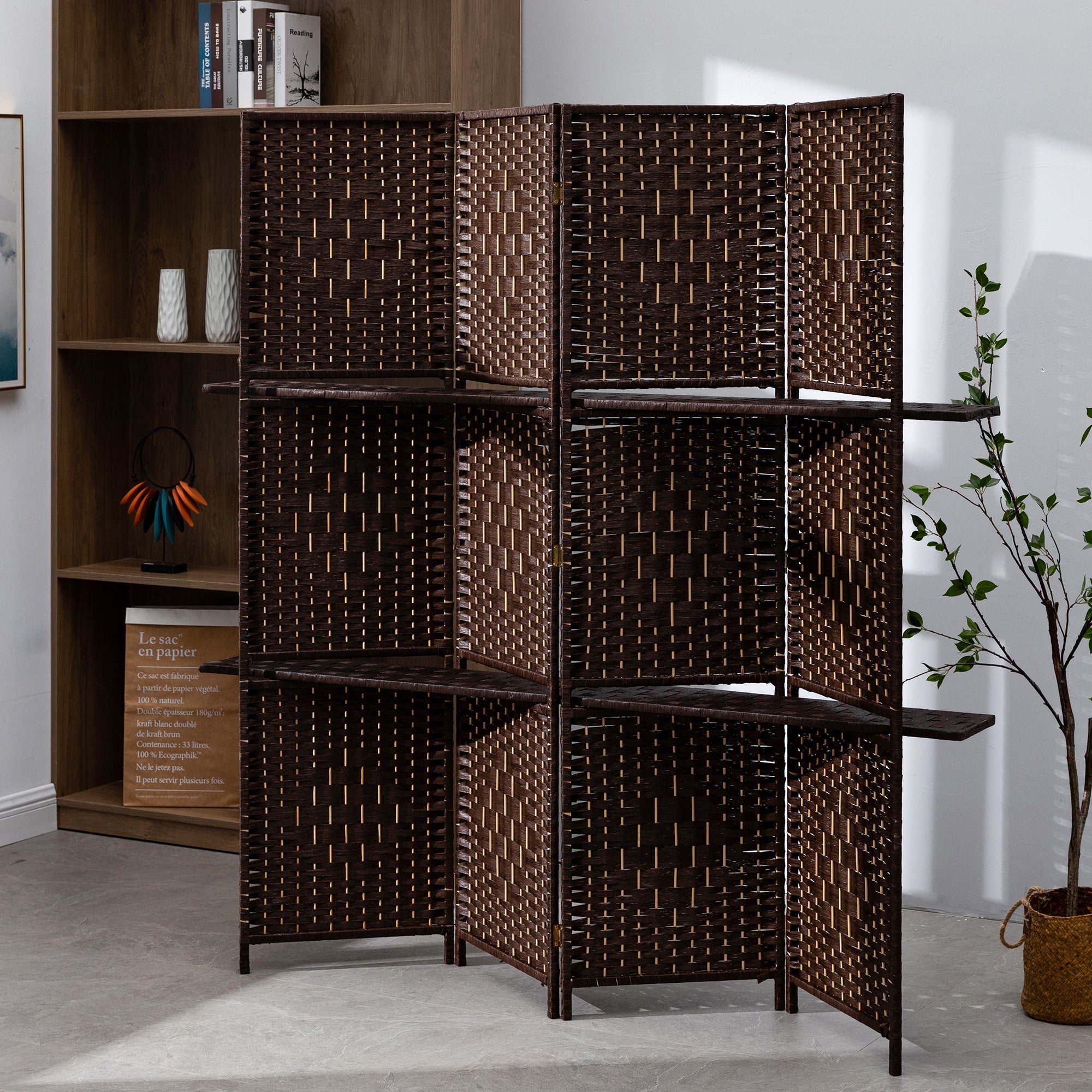 Bildschirmfaltung Portable Partition Holzbildschirm