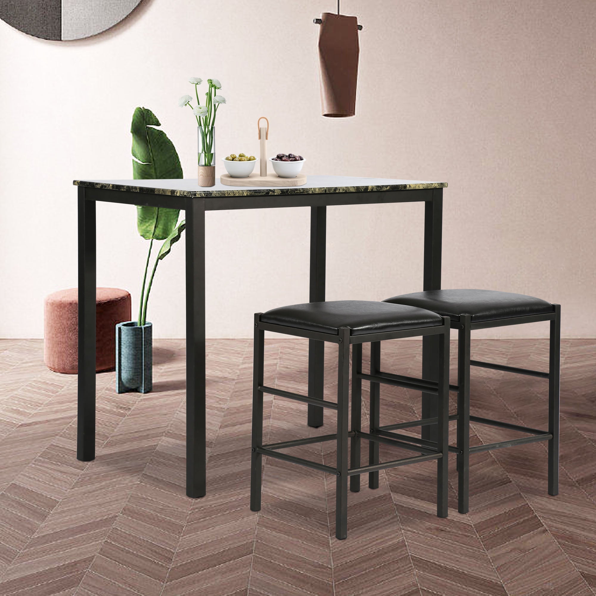 Marmor Rechteckiges Frühstück Holz Tisch Esszimmer