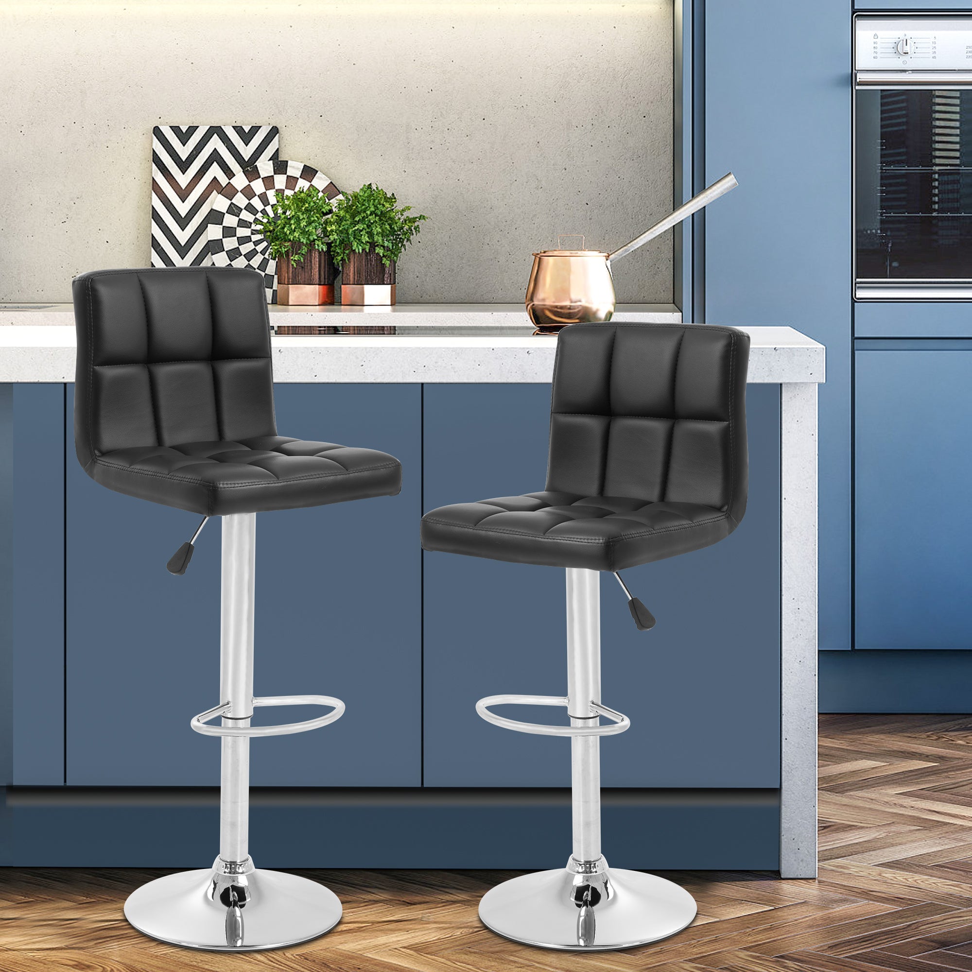 Counter Height Verstellbare Drehstühle Set von 2 Esszimmerstühlen