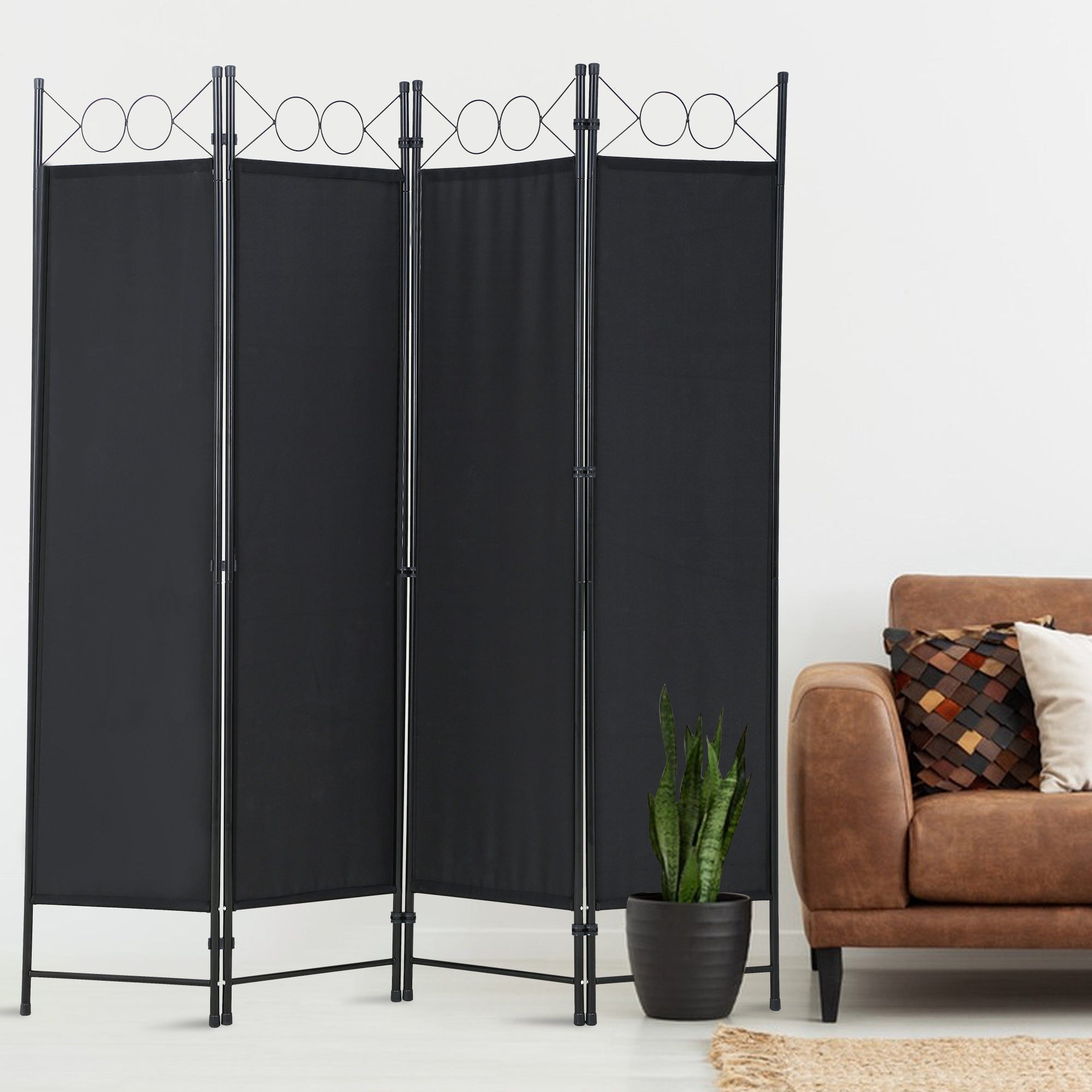 4 Panel Freistehende Partition Teilerraum Trennung