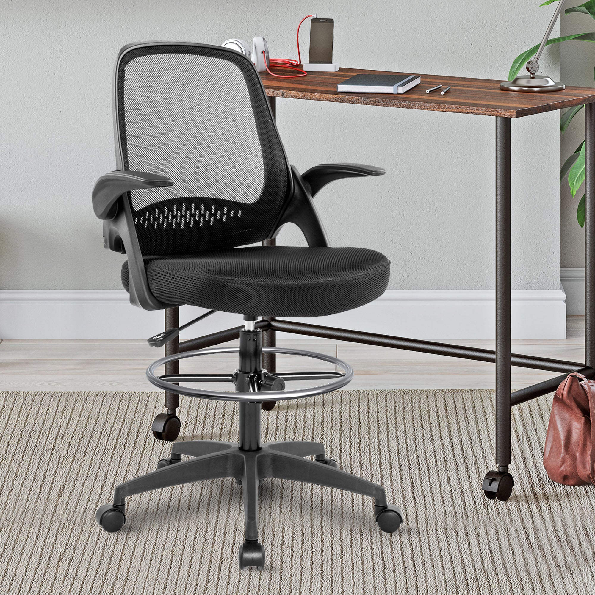 Standing Mesh Computer Chair Höhe verstellbar