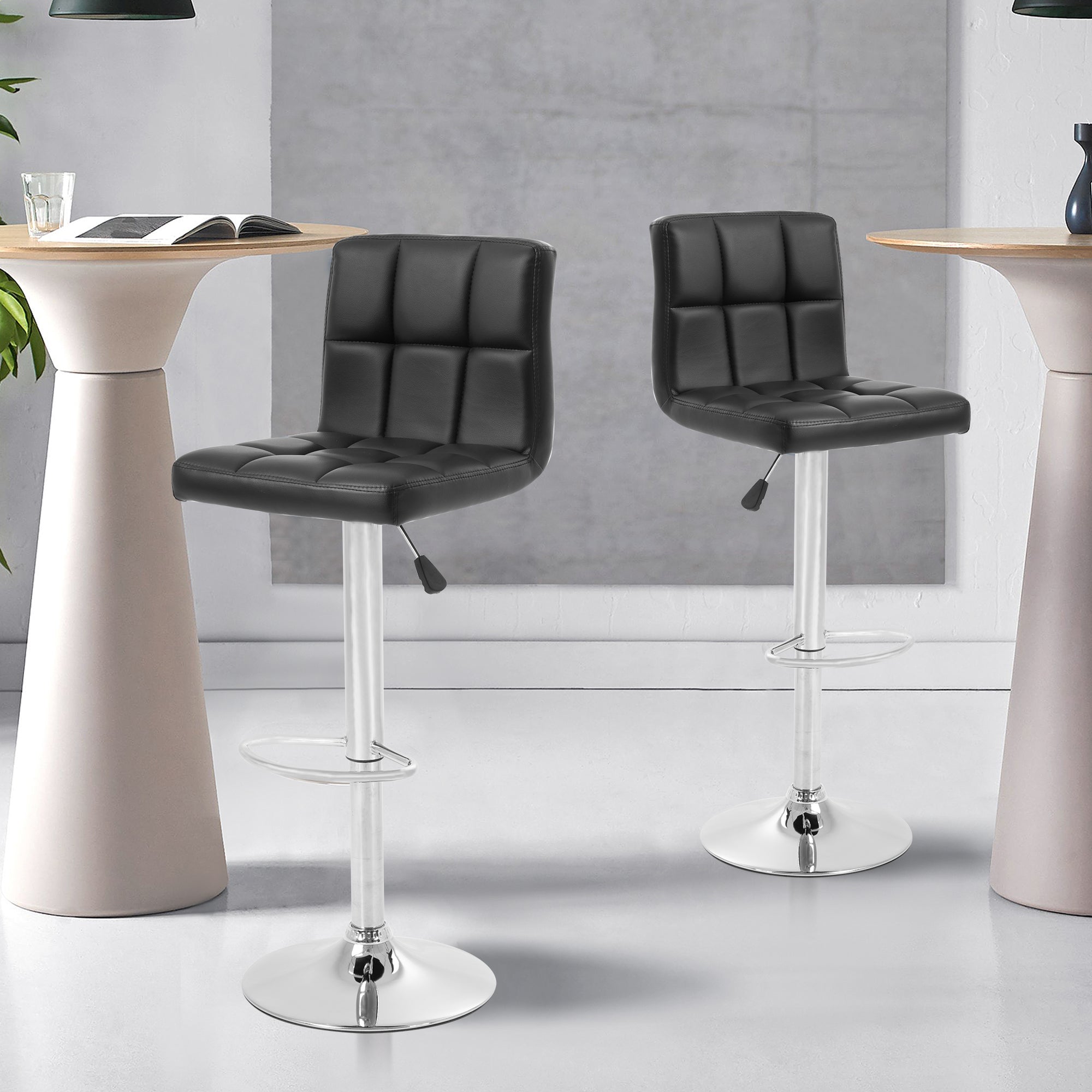 Counter Height Verstellbare Drehstühle Set von 2 Esszimmerstühlen