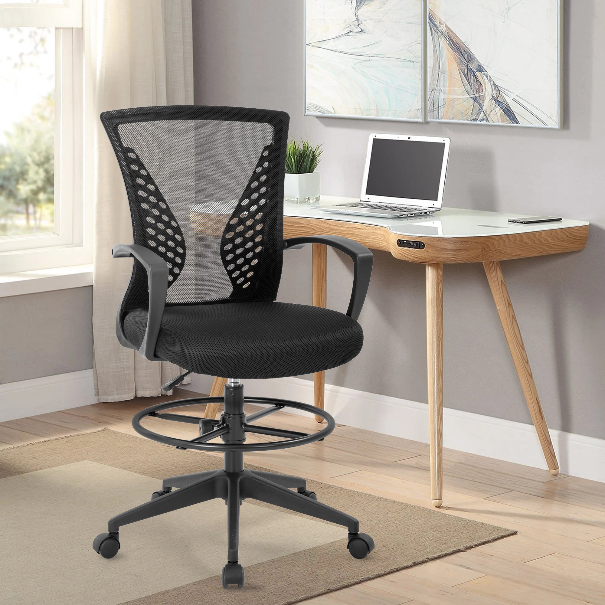 Hoch Bürostuhl Standing Back Support Desk Chair