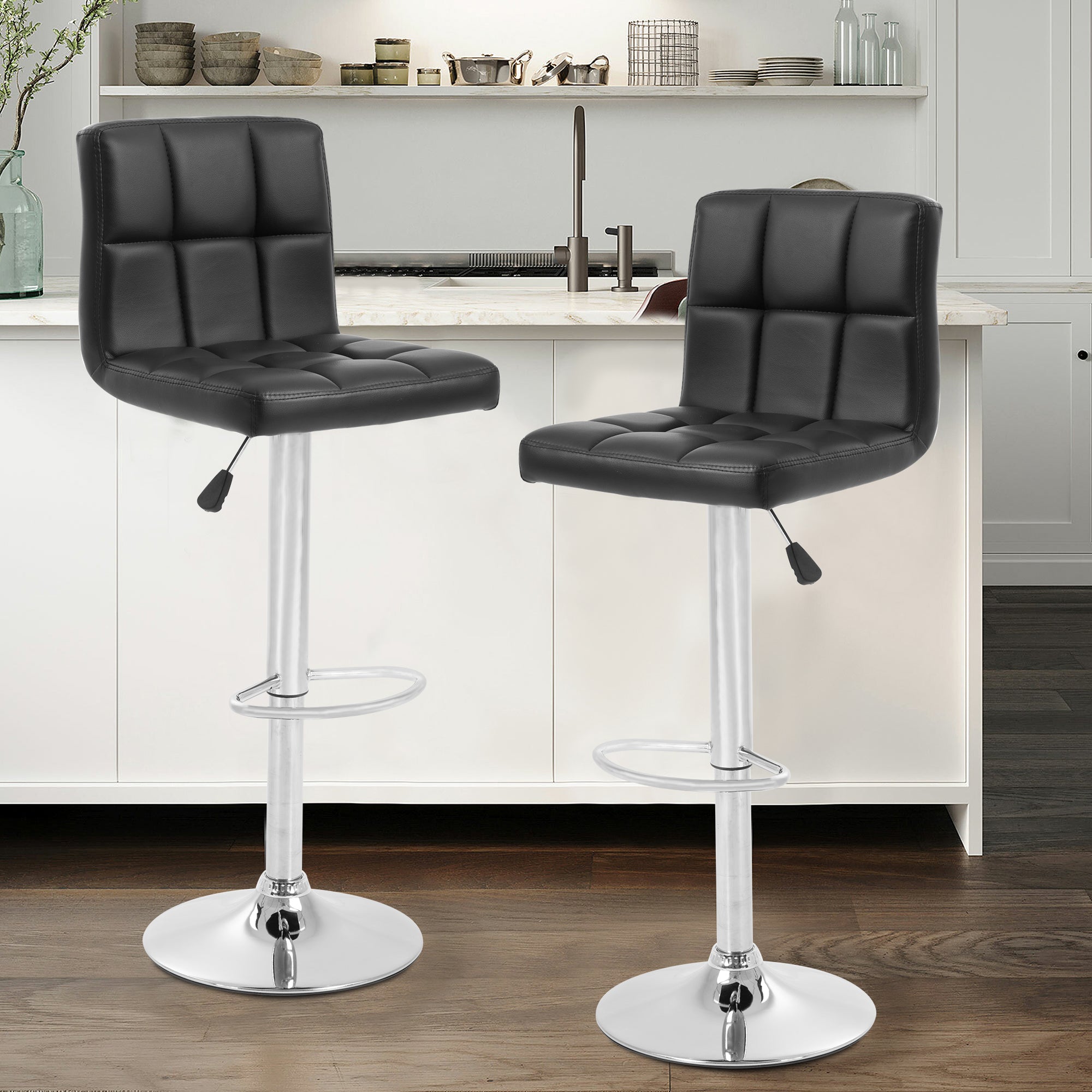Counter Height Verstellbare Drehstühle Set von 2 Esszimmerstühlen