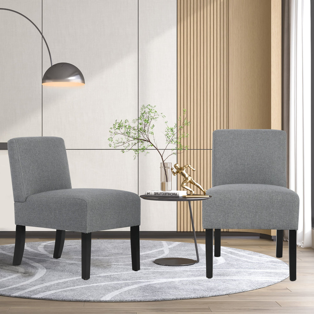 Wohnzimmer Armless Chair Modernes Design Set von 2