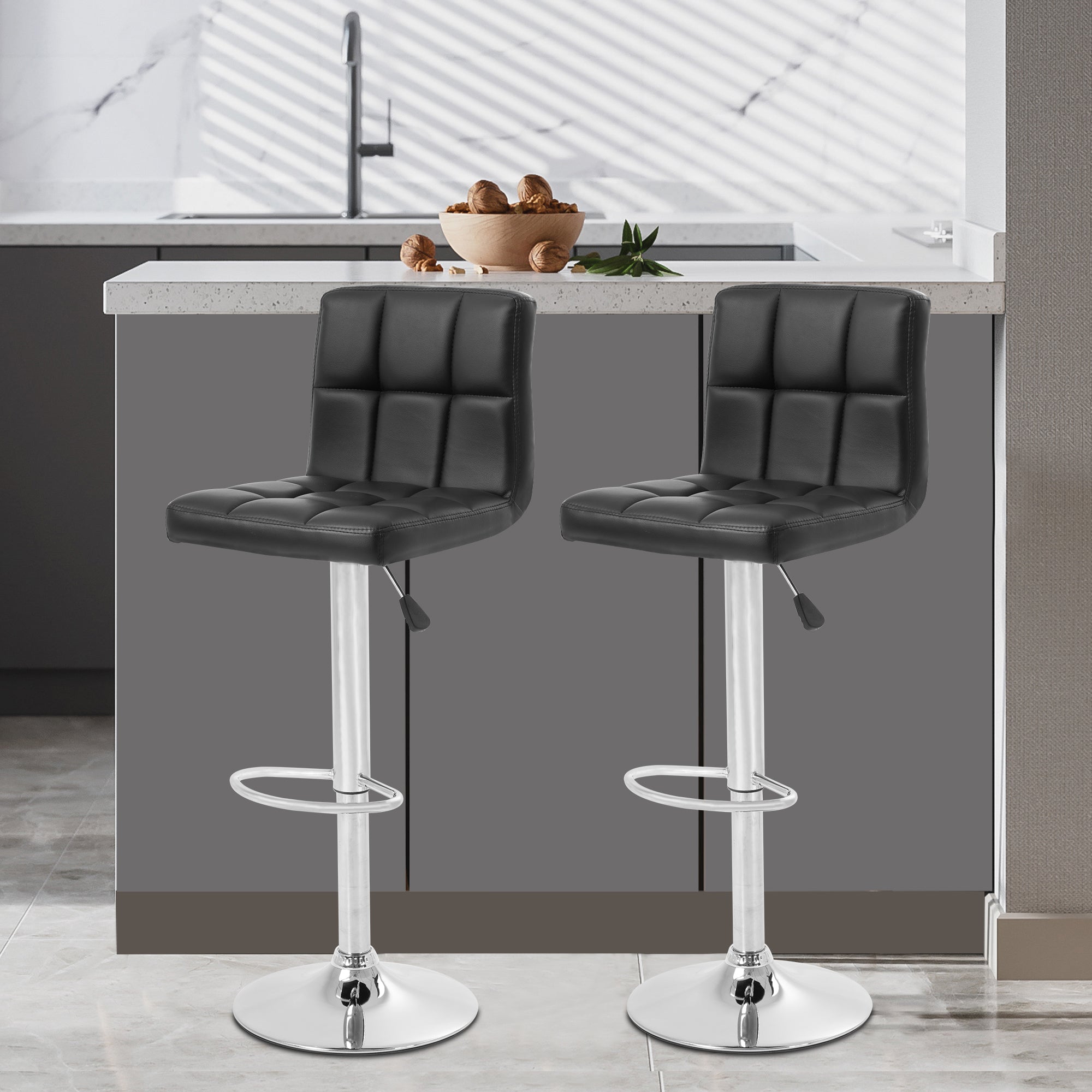 Counter Height Verstellbare Drehstühle Set von 2 Esszimmerstühlen