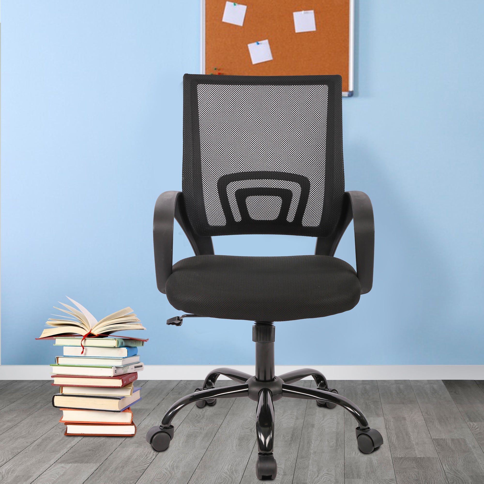 Ergonomic Office Chair - Mesh Desk Task Computer Swivel Chair mit Lumbar-Unterstützung, moderne Führungs verstellbar