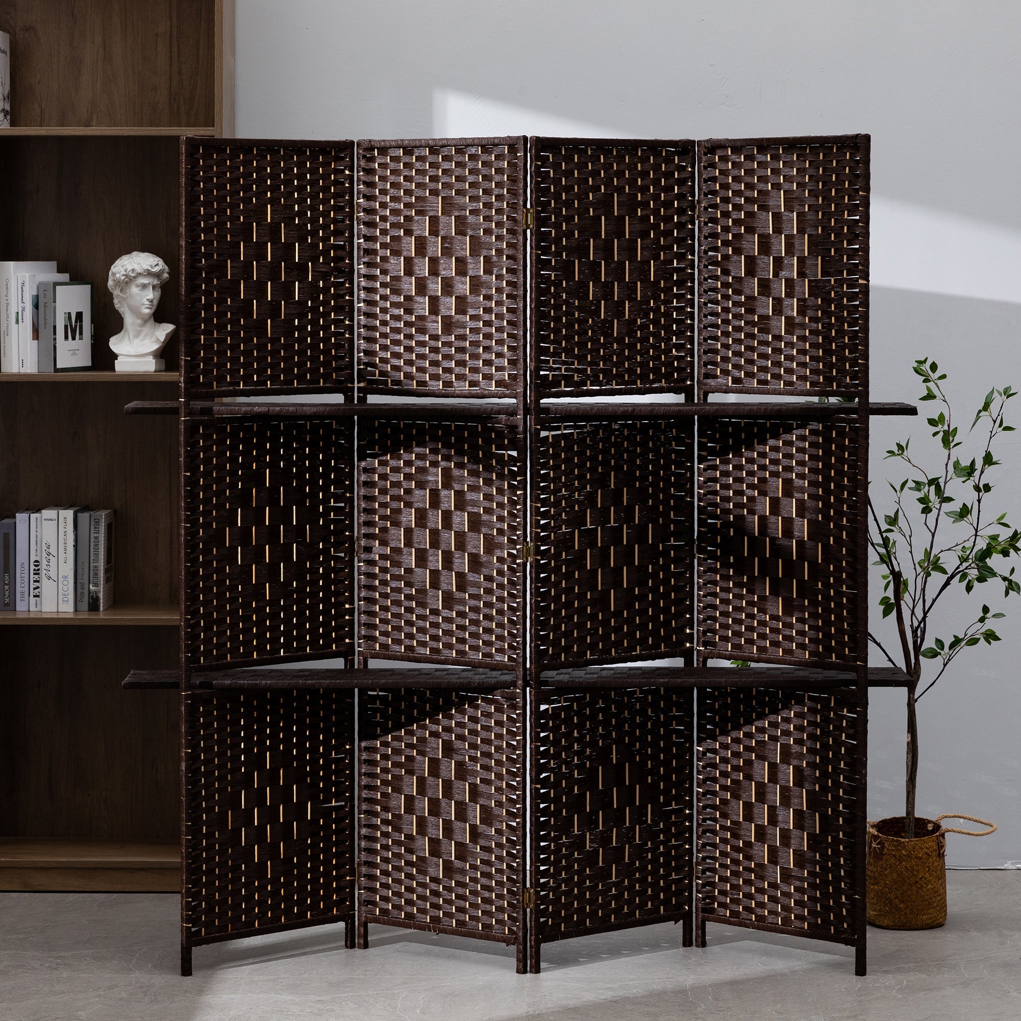 Bildschirmfaltung Portable Partition Holzbildschirm