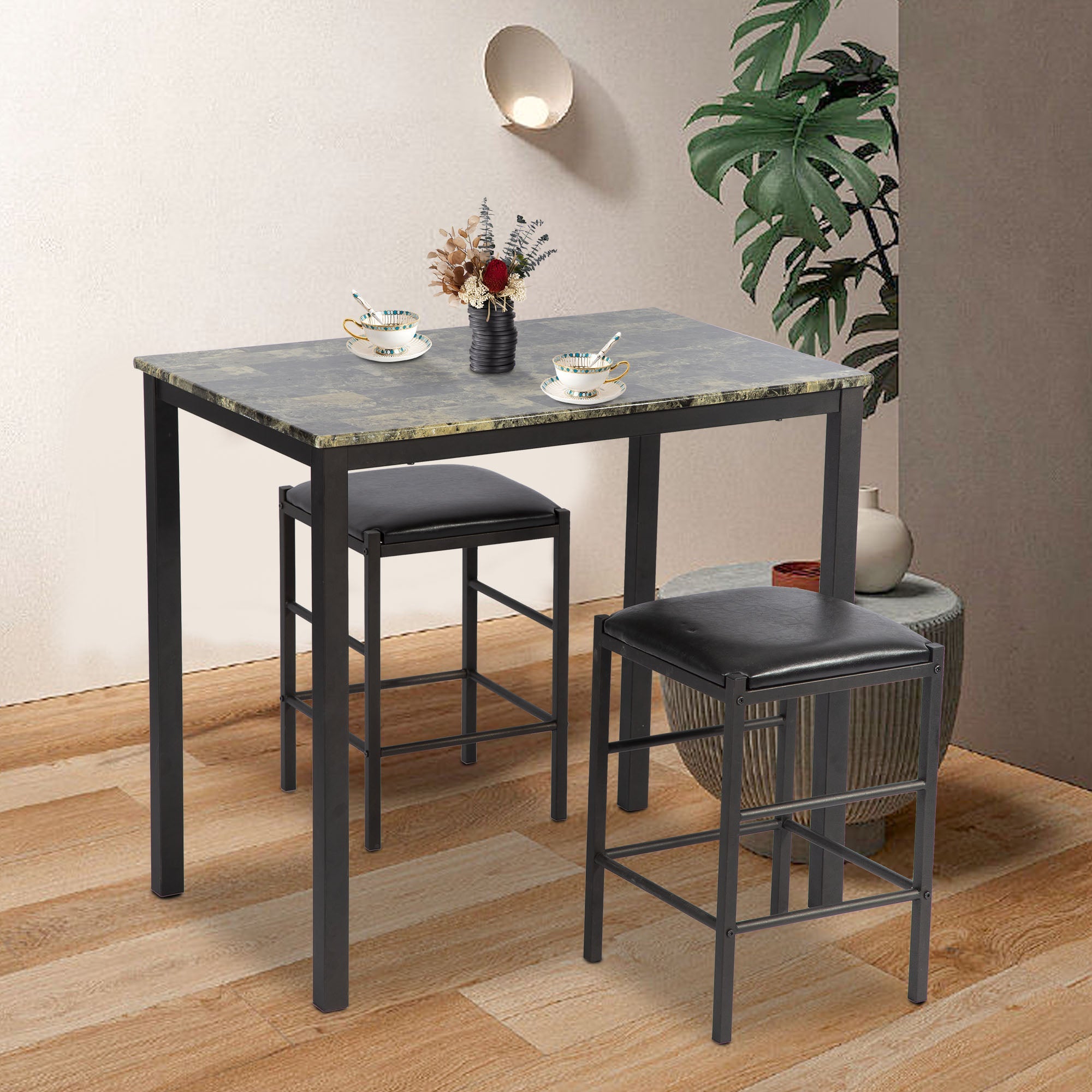 Marmor Rechteckiges Frühstück Holz Tisch Esszimmer