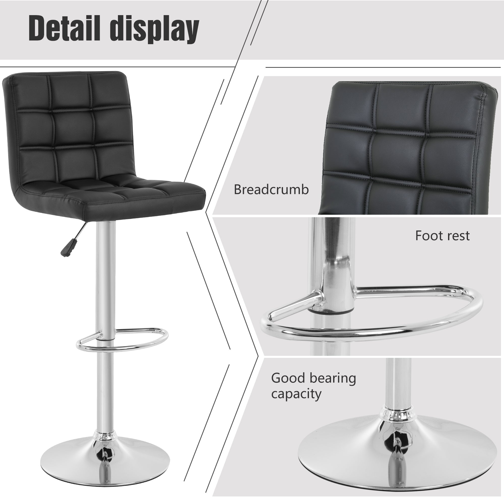 Modernes Swivel Bar Hocker Set von 2