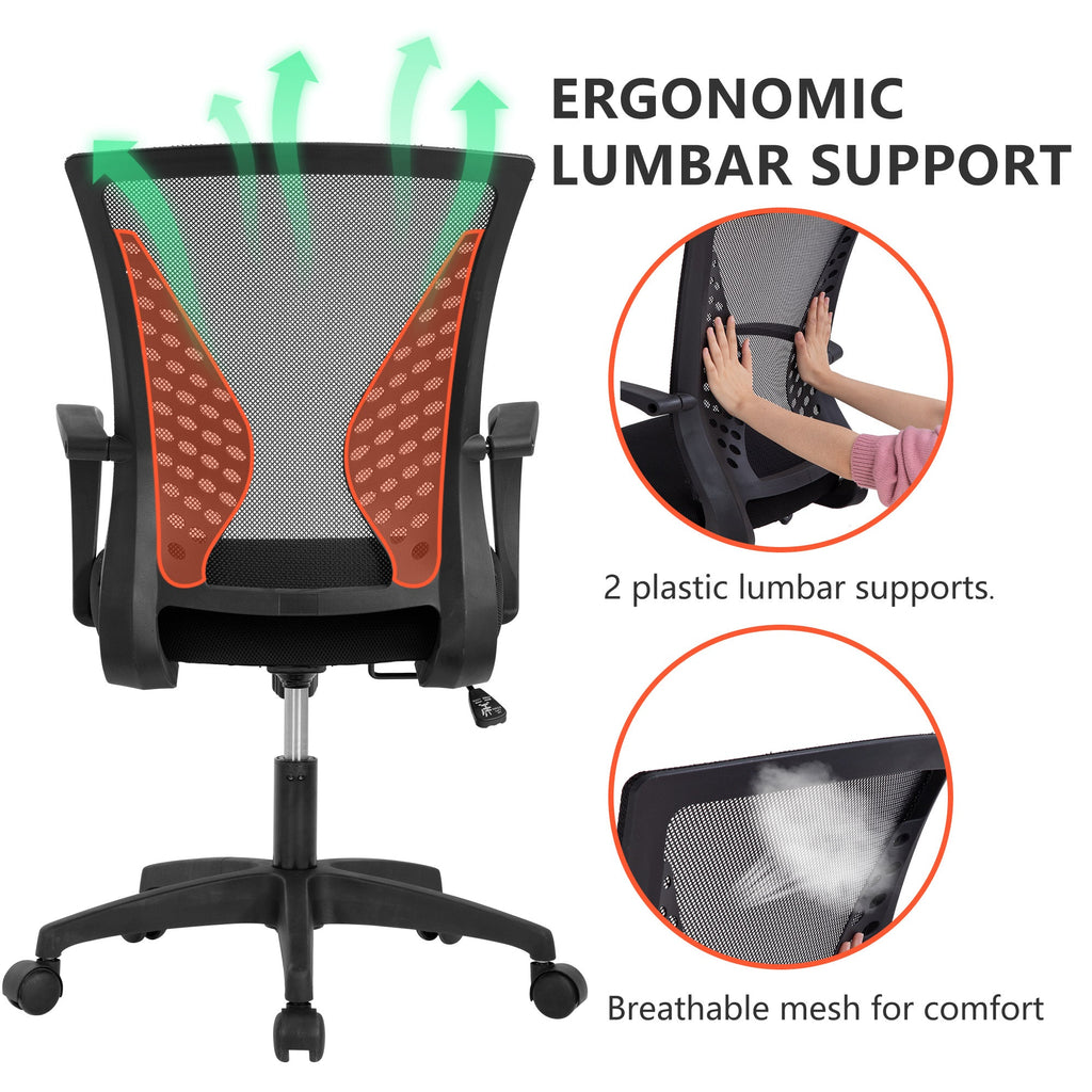 Swivel Lumbar Support Verstellbare Ergonomic Mesh Stuhl 7 Farben
