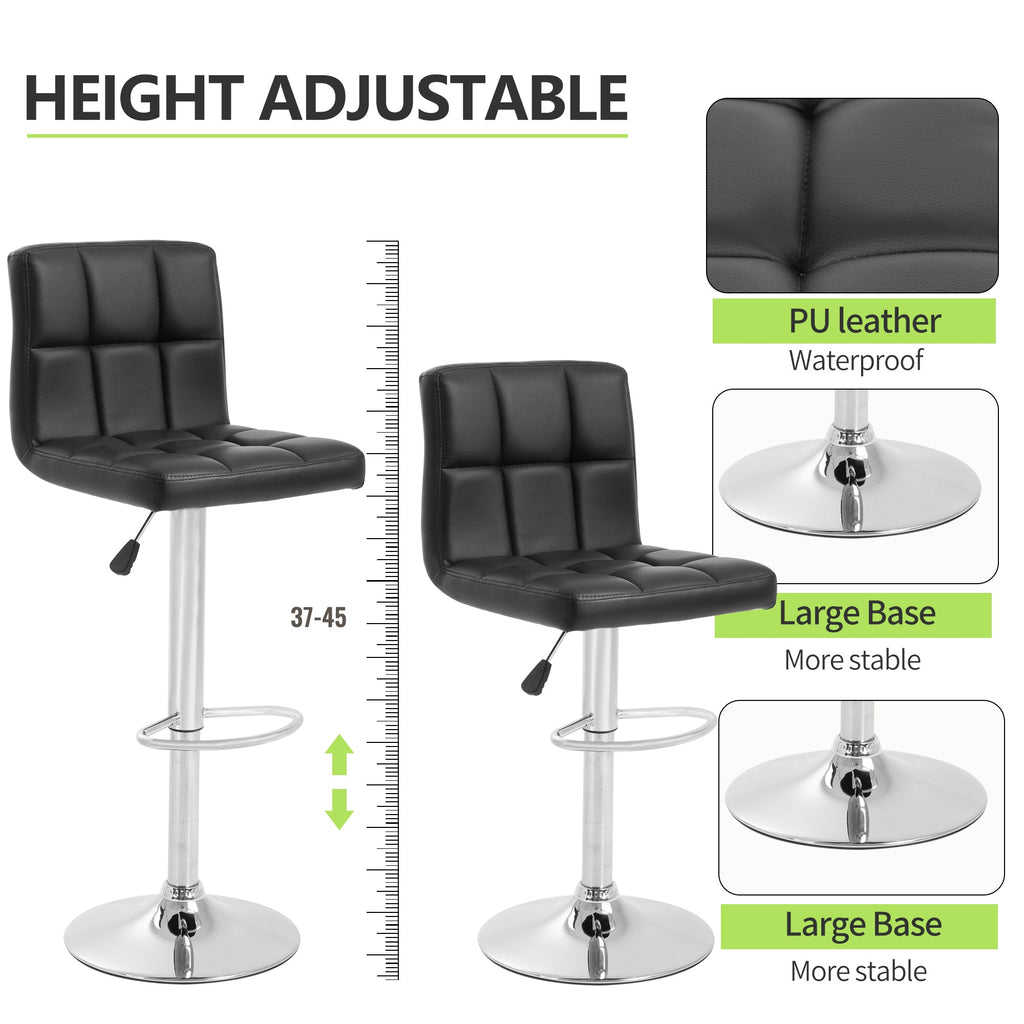 Counter Height Verstellbare Drehstühle Set von 2 Esszimmerstühlen