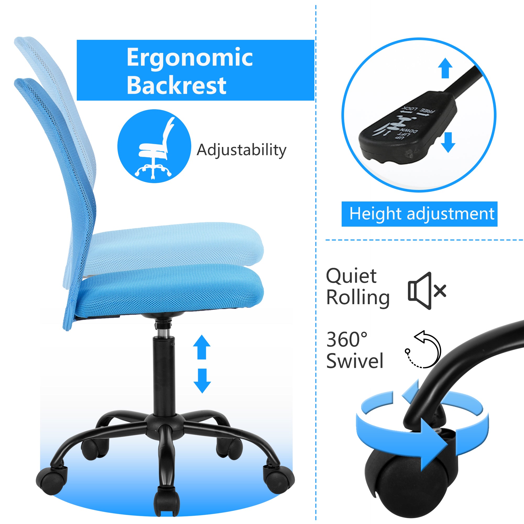 Rücksitz Moderner Ergonomischer Drehstuhl