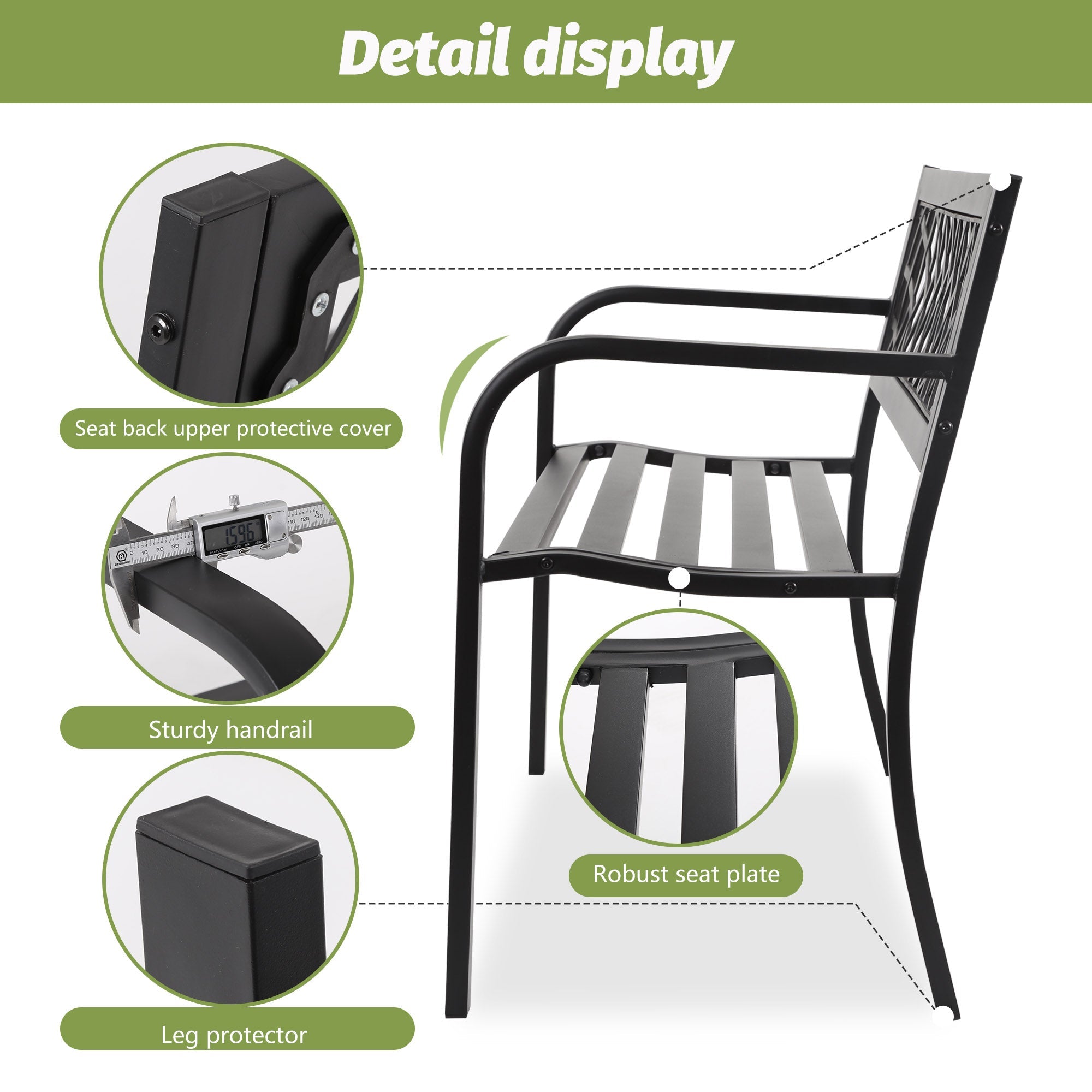 Garden Bench Bench Park Outdoor Bench für Patio