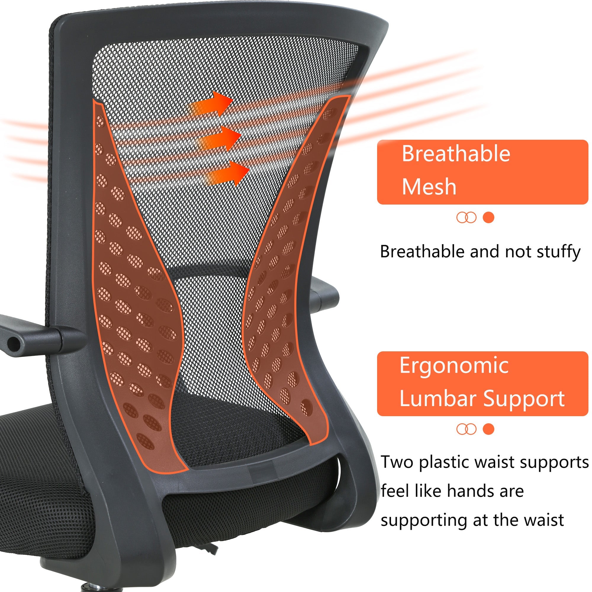 Hoch Bürostuhl Standing Back Support Desk Chair