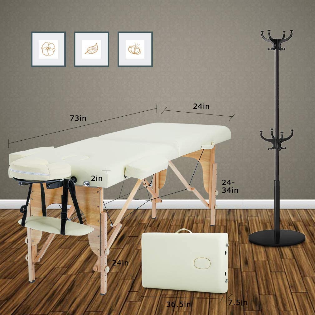 Massagetisch 84 Zoll lang verstellbares Salonbett