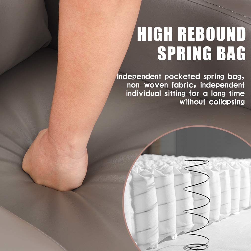Recliner Chair für Wohnzimmer mit PU Leder gepolsterte Sitzlehne