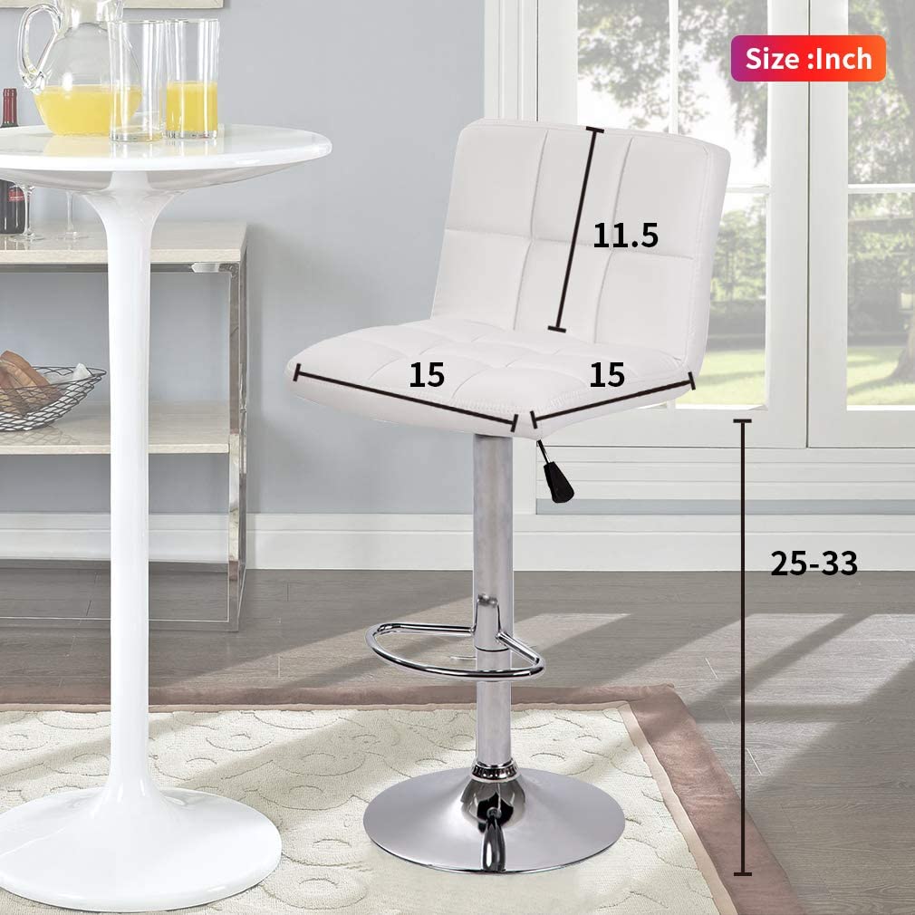 Counter Height Verstellbare Drehstühle Set von 2 Esszimmerstühlen