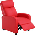 Recliner Stuhl für Wohnzimmer Recliner Sofa mit PU Leder gepolsterte Sitzlehne