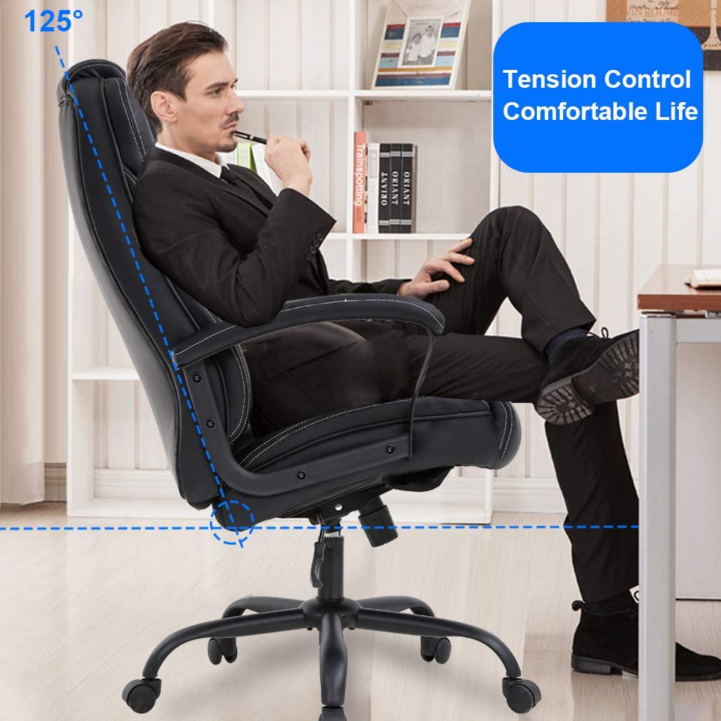 Tall & High Back PU Ergonomic Desk Chair