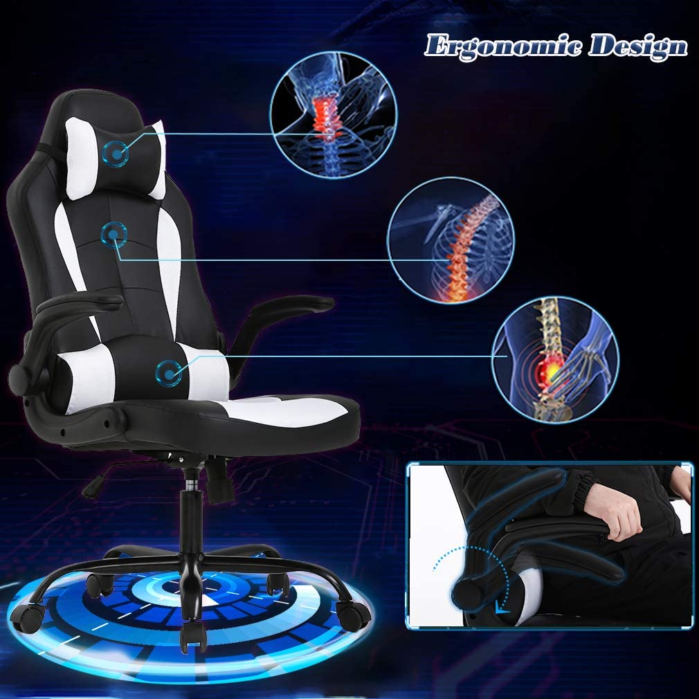 Ergonomic Office Chair Schreibtischstuhl mit Lumbal-Unterstützung für Erwachsene