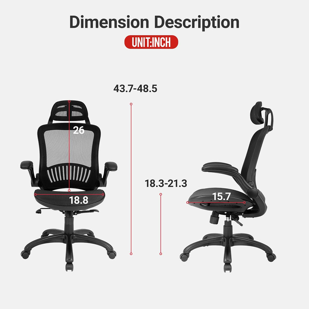 Executive Adjusted Headrest Office High Back Desk Chair