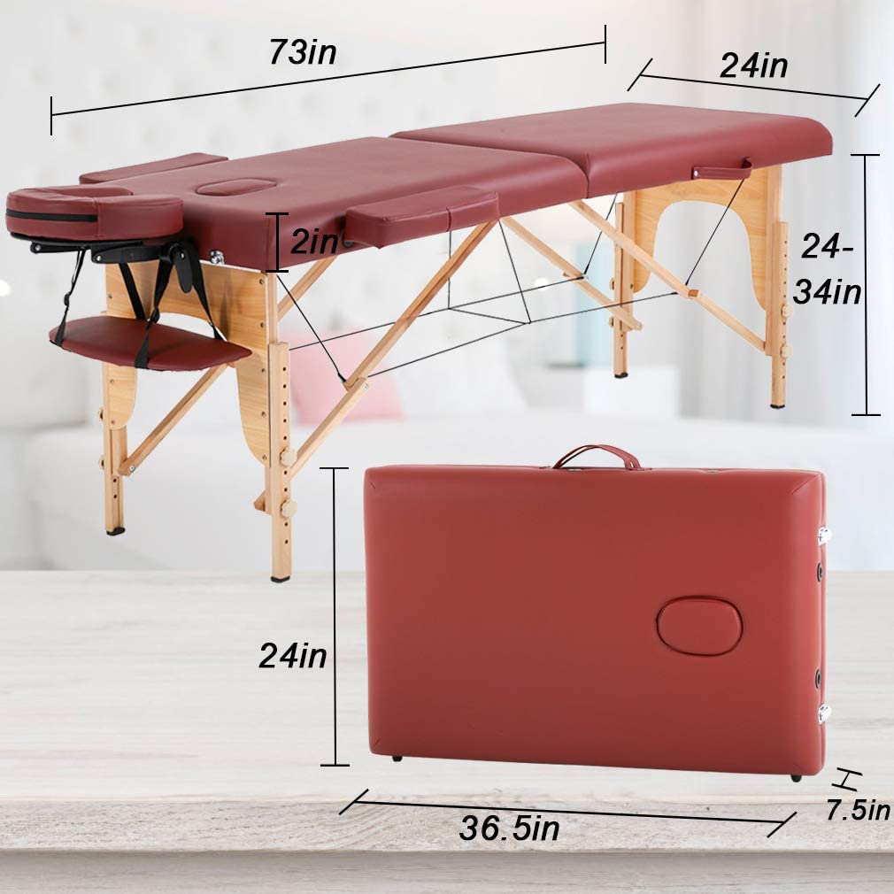 Massagetisch 84 Zoll lang verstellbares Salonbett