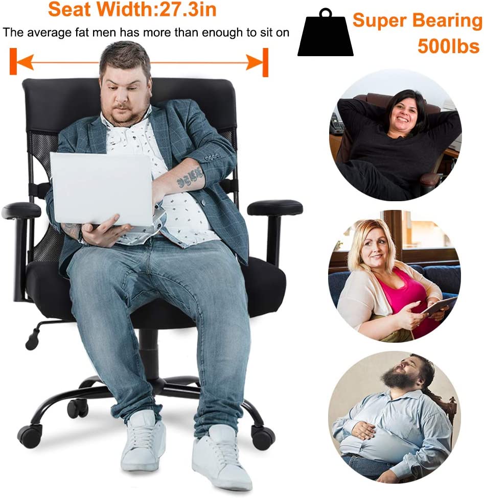 Breitsitziger Ergonomischer Computerstuhl