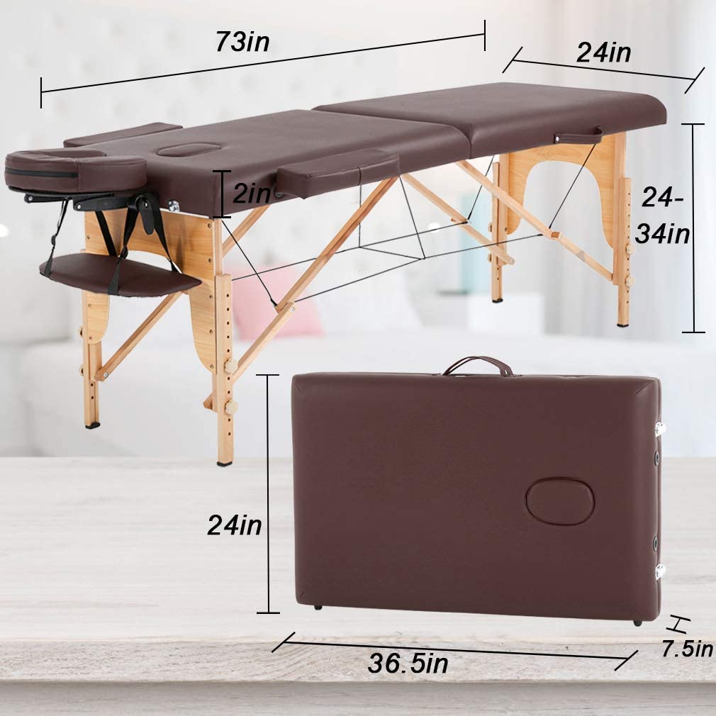 Massagetisch 84 Zoll lang verstellbares Salonbett