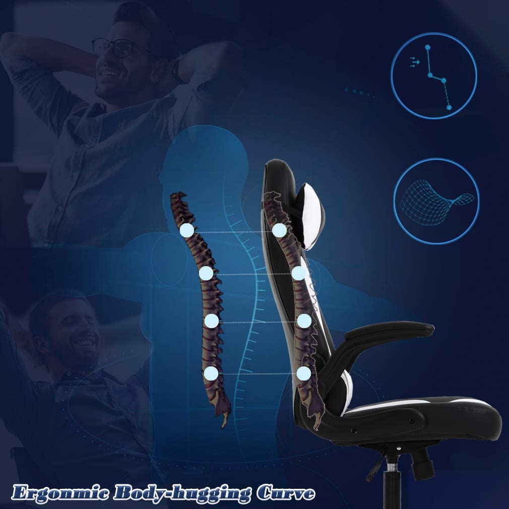 Ergonomic Office Chair Schreibtischstuhl mit Lumbal-Unterstützung für Erwachsene